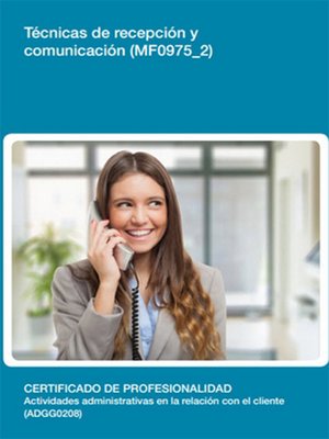 cover image of MF0975_2--Técnicas de recepción y comunicación